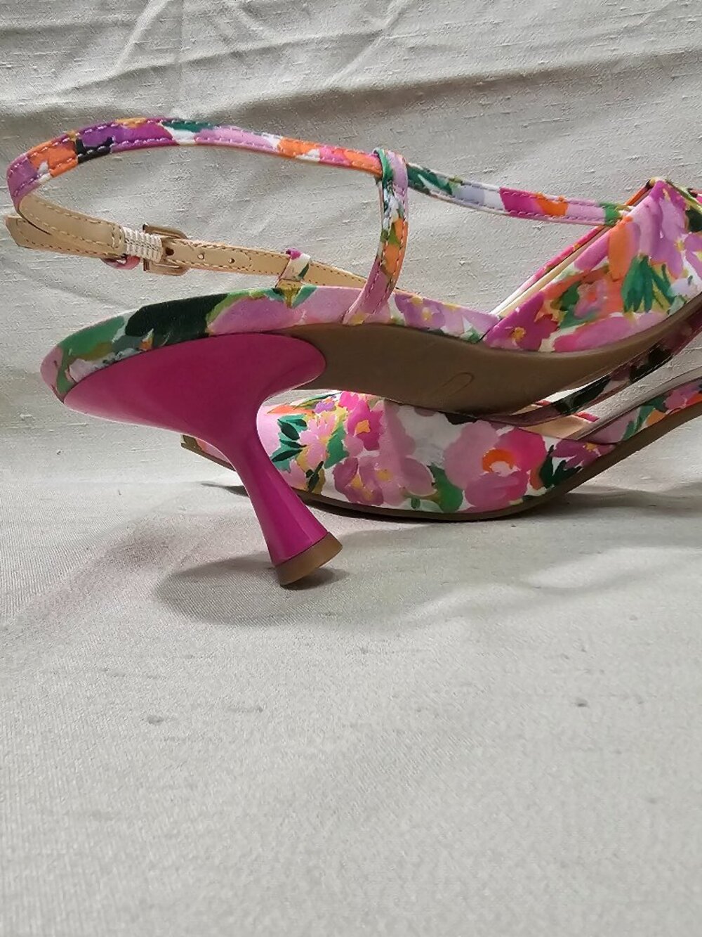 Nine West Women's Floral Slingback Shoes Size 8.5M - Picture 4 of 16